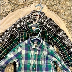 Lot of 4, 4T long sleeve button down dress shirts.  Like new.